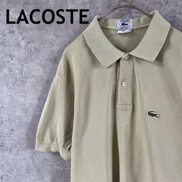 70s80s 라코스테 IZOD 그린 계열 피케 셔츠 반팔 L 사이즈