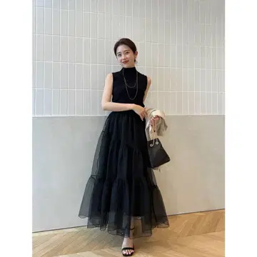 anuans 오간자 불규칙 스커트