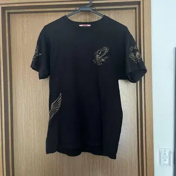 SKULL FLIGHT 블랙 티셔츠 사이즈 M