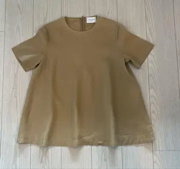UNITED ARROWS 반팔 블라우스 린넨 100% 카멜