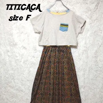 TITICACA 티티카카 도킹 원피스 롱 원피스 프리 사이즈