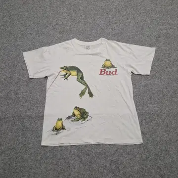 90s 버드와이저 개구리 티셔츠 빈티지