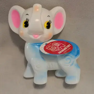 KODAMA TOY 오형 동물 코끼리 화이트/스카이블루
