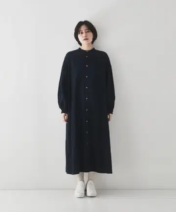 nest robe UpcycleLino 기모 개더 슬리브 원피스