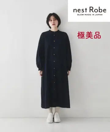 nest robe UpcycleLino 기모 개더 슬리브 원피스