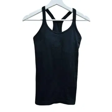 Lululemon 블랙 리브 탱크탑