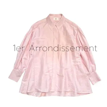 1er Arrondissement 볼륨 소매 오버 사이즈 셔츠