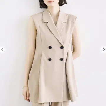 COCO DEAL T/R 페플럼 자켓 베이지