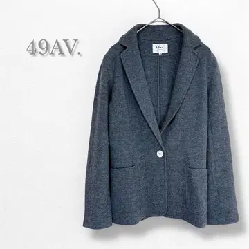 49AV. 준코 시마다 테일러드 자켓 가을/겨울 그레이 모 100% M