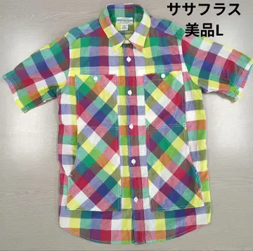 SASSAFRAS UNION SPECIAL 사사프라스 체크 무늬 셔츠 L