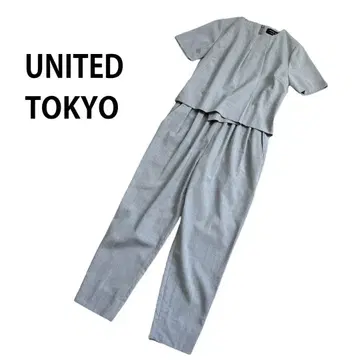UNITED TOKYO 비대칭 턱 올인원 라이트 그레이 M