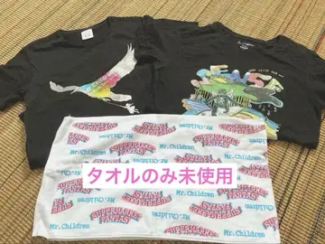 Mr.Children 티셔츠 & 타월 세트 (타월은 미사용)