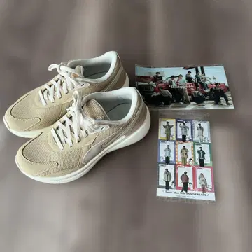 Puma 베이지 스니커즈