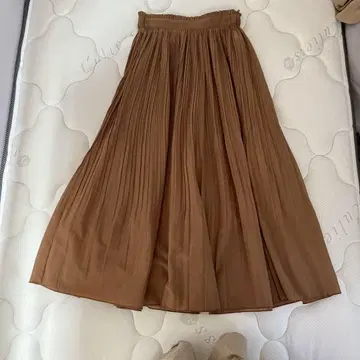 Ballsey 브라운 플리츠 스커트 롱