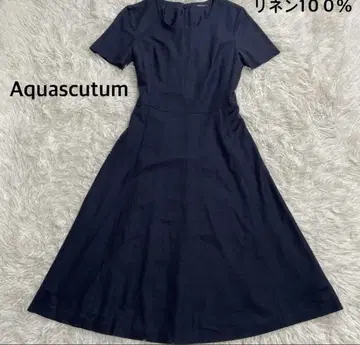 아쿠아 스큐텀 Aquascutum 린넨 린넨 원피스
