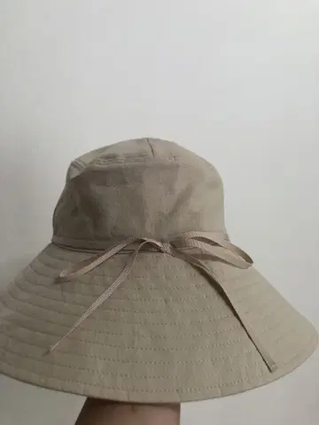 코카젤 와이드 챙 모자 새상품급 베이지
