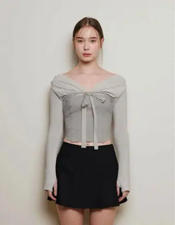 노티어로즈 미우 톱 (그레이)