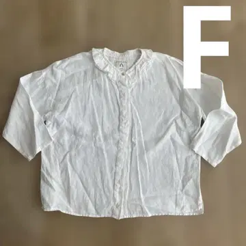 C.P. Company 7부 소매 셔츠 화이트 린넨 100% 내추럴