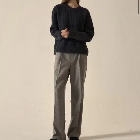 ■FACADE PATTERN■ SUMMER WOOL WIDE PANTS Facade Pattern Summer Wool Wide Pants Oatmeal S #파사드패턴