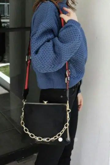 무루아 라인 숄더백 블랙 2way