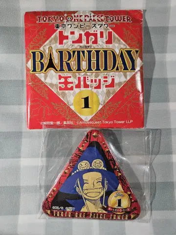ONE PIECE 원피스 타워 톤가리 벌스데이 캔뱃지 에이스