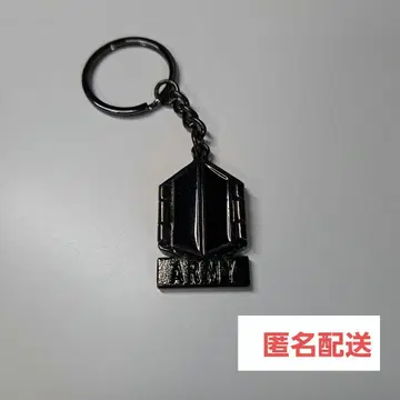 ARMY 로고 메탈릭 키링