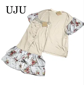 UJU 셋업 플랭크 너트 팬츠 티셔츠 룸웨어