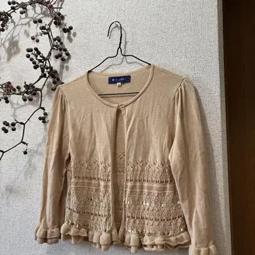 M'S GRACY 레이스 가디건 볼레로 베이지 M 사이즈
