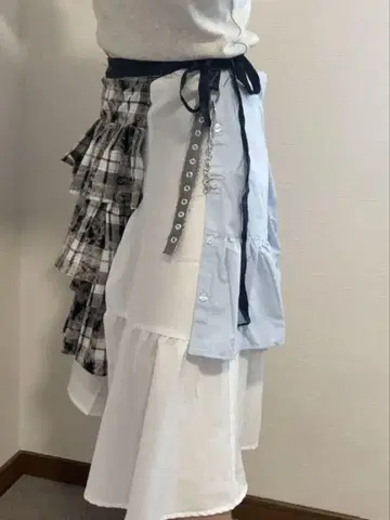 랩 스커트 티셔츠 재구성