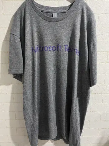 Microsoft Teams 티셔츠 그레이 M 사이즈 마이크로소프트
