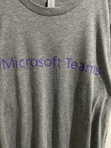 Microsoft Teams 티셔츠 그레이 M 사이즈 마이크로소프트