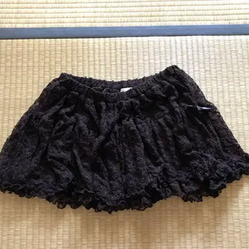 LIZLISA 레이스 미니 스커트 브라운