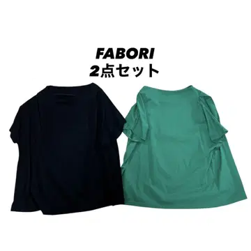 파보리 FABORI 소매 턱 티셔츠 2개 세트