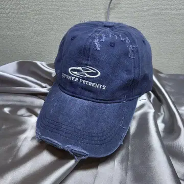 00s y2k 손상된 야구 모자 / 블루