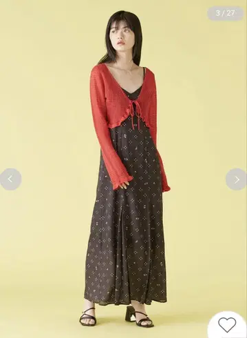 LILY BROWN 가디건 세트 전개 원피스 LWFO252038
