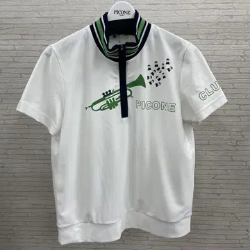 PICONE 화이트 폴로 셔츠 사이즈 M