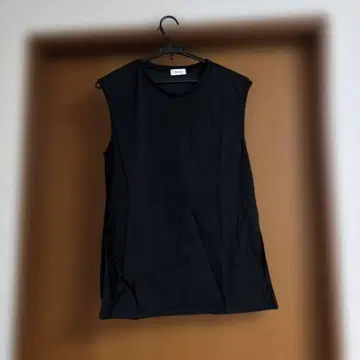 Apart by NEWSTAR 분또 슬리브리스 티셔츠 블랙 F 사이즈