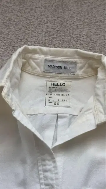 MADISON BLUE R.D. SHIRT 화이트 00