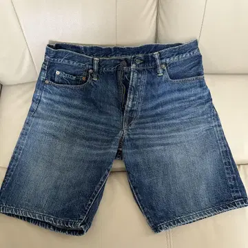 웨어하우스 lot.1550 하프 데님 팬츠 W32