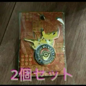 포켓몬 센터 도호쿠 R 로고 핀즈 2개 피카츄 비크티니 핀 배지