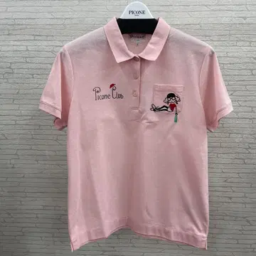 Picone Club 핑크 피케 셔츠