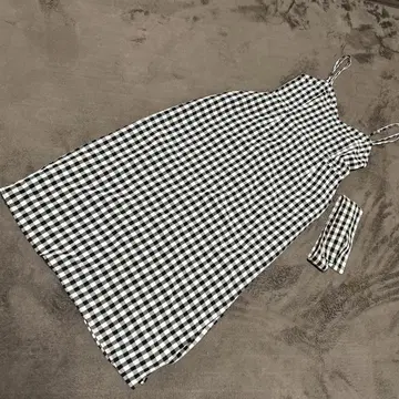프리즈마트 깅엄 체크 롱 원피스