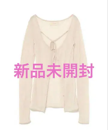 앤드메리 레이시 리본 카디건 베이지