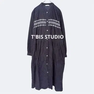 T'BIS STUDIO/긴팔 노카라 셔츠 원피스/코듀로이/2768