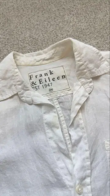 Frank & Eileen 화이트 긴팔 셔츠