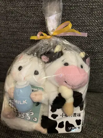 코이와이 농장 소프트 소 & 밀키 양 봉제 인형 세트