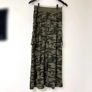 LAZYDAISY 카모플라주 롱 스커트 허리 고무 M 사이즈
