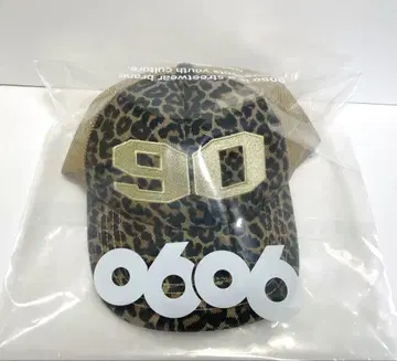 9090 번호 매기기 혼합 메쉬 캡 레오파드