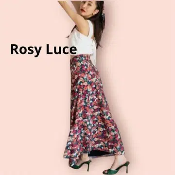 Rosy Luce LINEARIS SKIRT 롱 스커트 꽃무늬 M