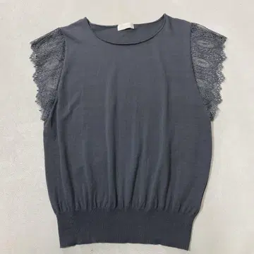 Ballsey 레이온 나일론 레이스 콤비 프렌치 슬리브 풀오버